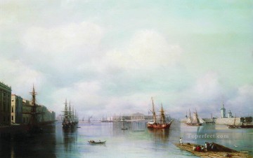 Vista de San Petersburgo 1888 Romántico Ivan Aivazovsky ruso Pinturas al óleo